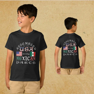 USA mit mexikanischen Teilen personalisieren Boys T-Shirt