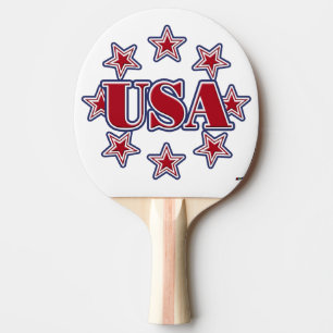 USA mit Sternen Tischtennis Schläger