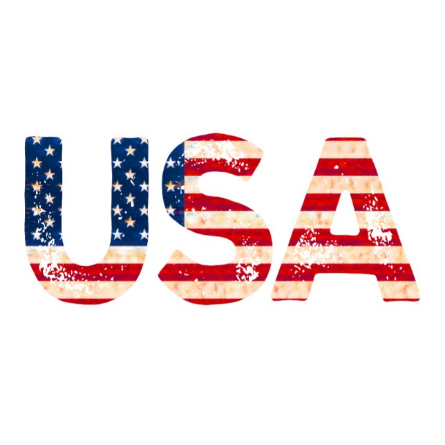 USA mit US-Flagge T-Shirt (Von Creator hochgeladen)