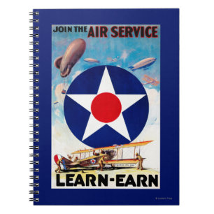 USA - Mitglied des Air Service Learn-Earn Notizblock