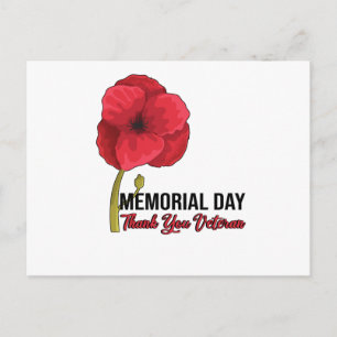 USA Mohn Mohn Gedenktag Veteranen Tag Stolz Postkarte