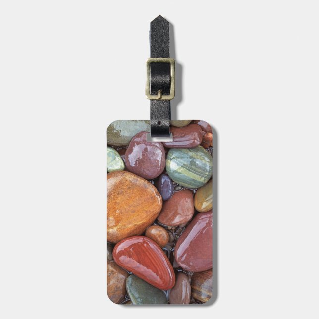USA, Montana, Clark Fork River, Stones 2 Gepäckanhänger (Vorderseite vertikal)