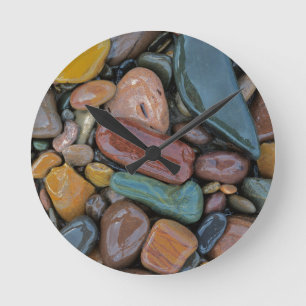 USA, Montana, Clark Fork River, Stones Runde Wanduhr