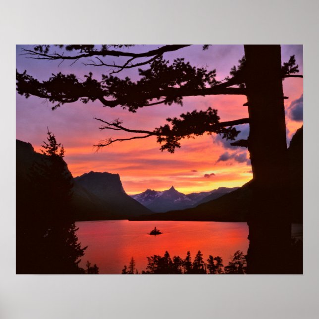 USA, Montana, Glacier National Park. Horizontal Poster (Vorne)