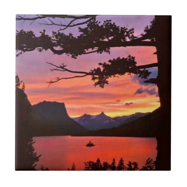 USA, Montana, Glacier National Park.Landschaft Fliese (Vorderseite)