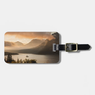 USA, Montana, Glacier National Park.Sonnenschein Gepäckanhänger