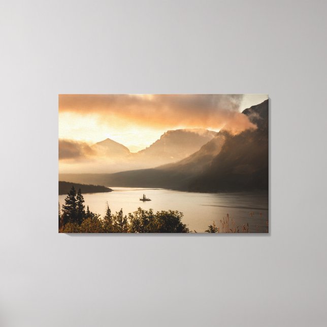 USA, Montana, Glacier National Park. Sunrise Leinwanddruck (Vorderseite)