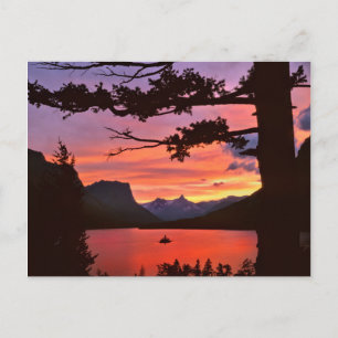 USA, Montana, Glacier-Nationalpark. Landschaft Postkarte