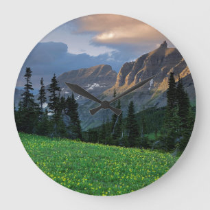 USA, Montana, Glacier-Nationalpark, Logan Pass Große Wanduhr