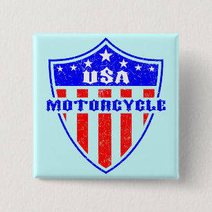 USA Motorrad Button