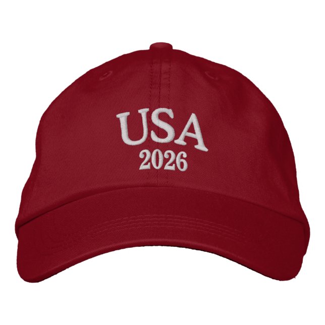 USA-Mütze Bestickte Baseballkappe (Vorderseite)