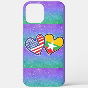 USA Myanmar Liebe Hearts Case-Mate iPhone Hülle