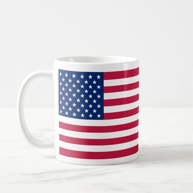 USA National Flag Patriotic America Tee Coffee Tas Tasse (Links)