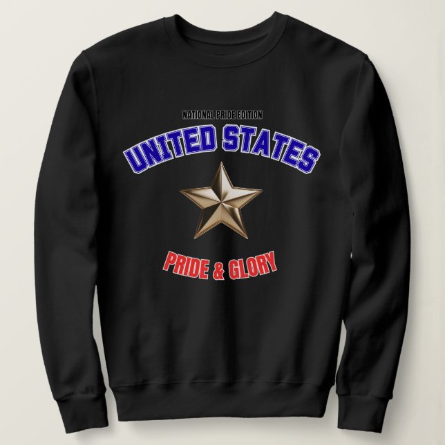 USA National Pride Edition Damen-Sweatshirt Sweatshirt (Design vorne)