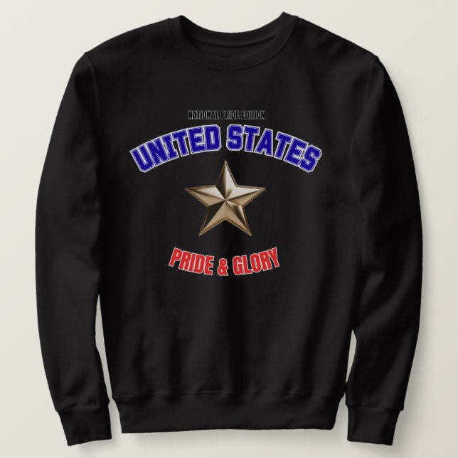 USA National Pride Edition Herren Basic Sweatshirt (Design vorne)