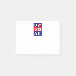 USA Nautic Red White Blue Maritime Sailing Flags Post-it Klebezettel