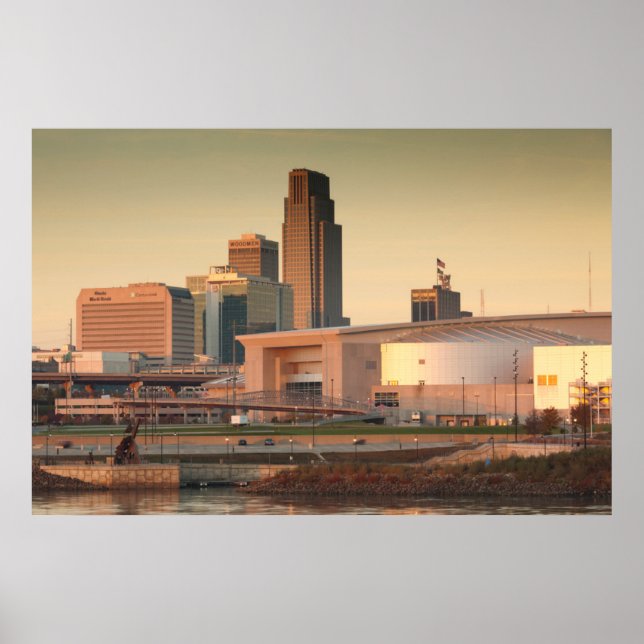 USA, Nebraska, Omaha, Skyline Poster (Vorne)