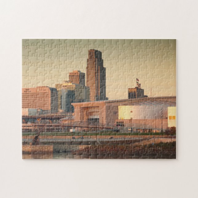 USA, Nebraska, Omaha, Skyline Puzzle (Horizontal)