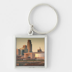 USA, Nebraska, Omaha, Skyline Schlüsselanhänger