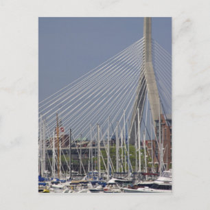USA, Neuengland, Massachusetts, Boston, Boote Postkarte