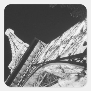 USA, Nevada, Las Vegas: Eiffelturm / Paris Quadratischer Aufkleber