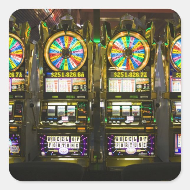 USA, Nevada, Las Vegas. McCarran International Quadratischer Aufkleber (Vorderseite)