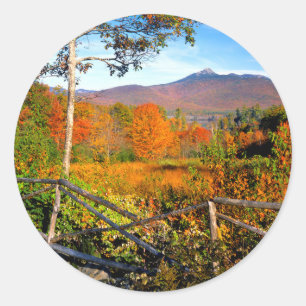 USA, New England, New Hampshire, Chocorua Runder Aufkleber