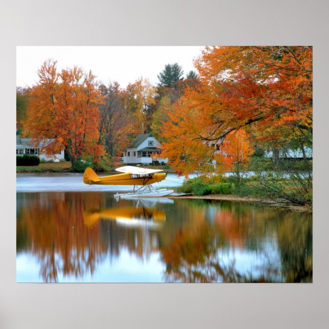 USA, New England, New Hampshire. Flugzeug Poster (Vorne)