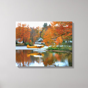 USA, New England, New Hampshire. Wasserflugzeug Leinwanddruck