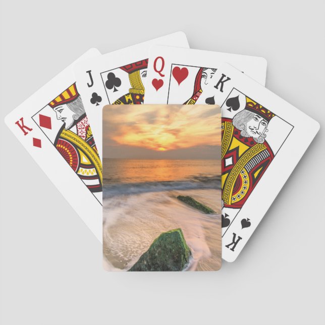 USA, New Jersey, Cape May. Landschaftlich am 2. Ma Spielkarten (Rückseite)