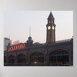 USA, New Jersey, Hoboken, alter Bahnhof Poster