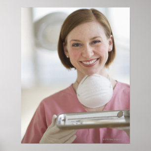 USA, New Jersey, Jersey City, Zahnarztassistent Poster