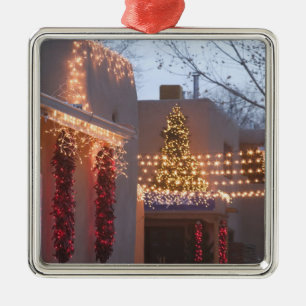 USA, New Mexico, Santa Fe: Canyon Road Galerie Ornament Aus Metall