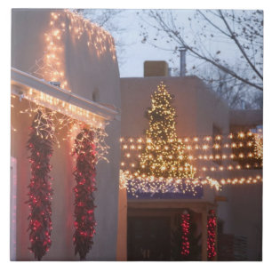 USA, New Mexico, Santa Fe: Canyon Road Gallery Fliese