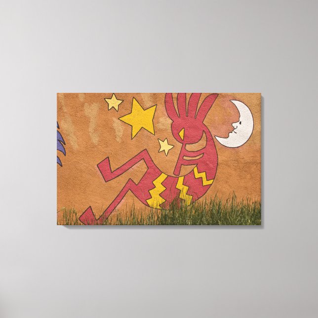 USA, New Mexico, Santa Fe. Wandgemälde Leinwanddruck (Vorderseite)