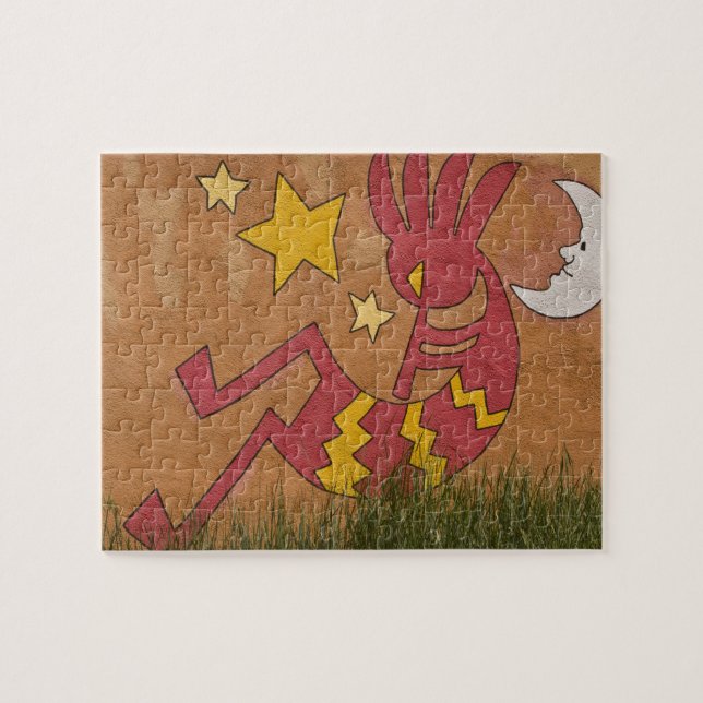 USA, New Mexico, Santa Fe. Wandmalerei Puzzle (Horizontal)