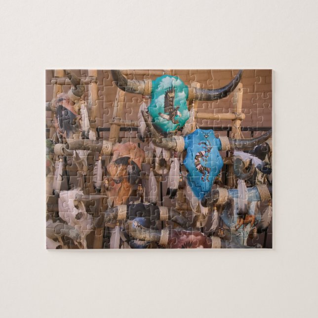 USA, New Mexico, Santa Fe: Zentrum von Santa Fe, Puzzle (Horizontal)
