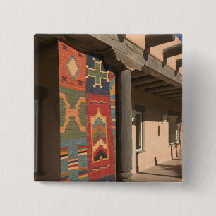 USA, New Mexico, Taos: Navaho Rug Gallery Kit Button