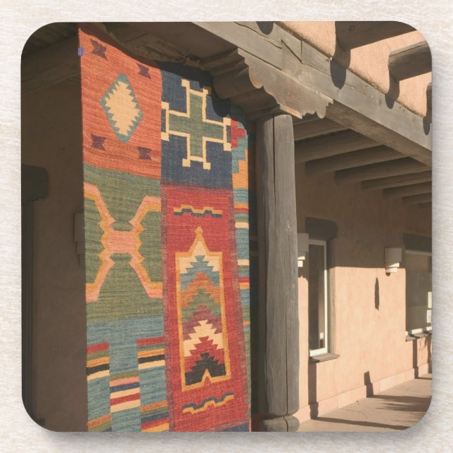 USA, New Mexico, Taos: Navaho Rug Gallery Kit Getränkeuntersetzer (Vorderseite)
