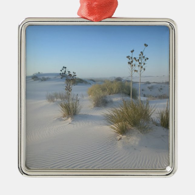 USA, New Mexico, White Sands National 2 Silbernes Ornament (Vorne)