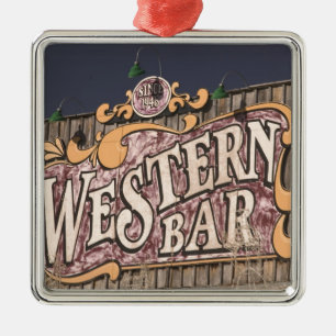 USA, New Mexiko, Cloudcroft: Gebirgsstadt Ornament Aus Metall