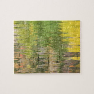 USA, New York, Adirondacks, Spiegelungen im Wasser Puzzle