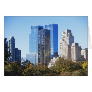 USA, New York City, Central Park mit Skyline