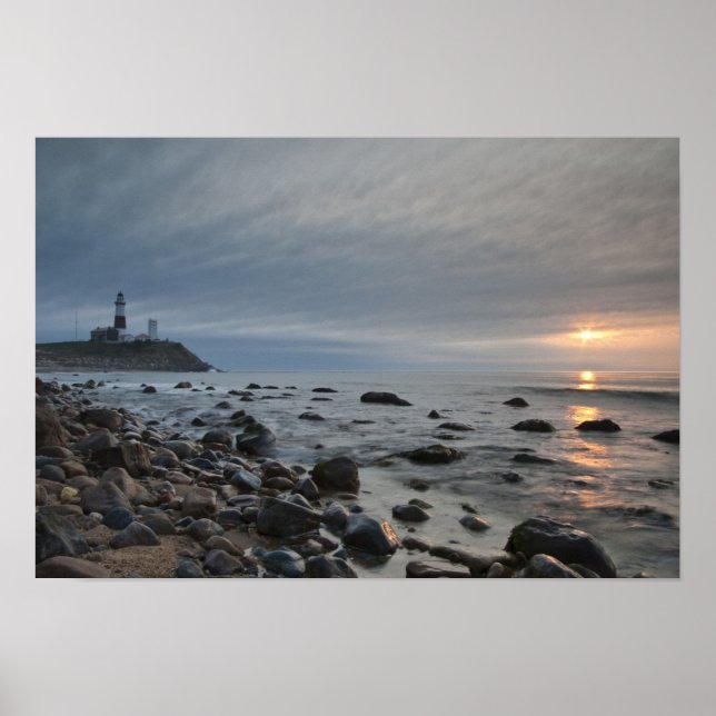 USA, New York, East Hampton. Montauk Point Poster (Vorne)