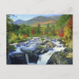 USA, New York. Ein Wasserfall im Adirondack Postkarte