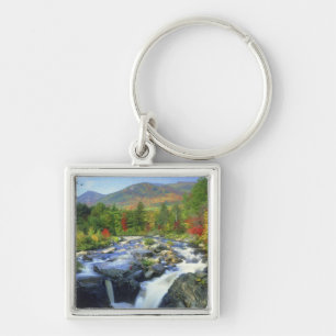 USA, New York. Ein Wasserfall in den Adirondack Schlüsselanhänger
