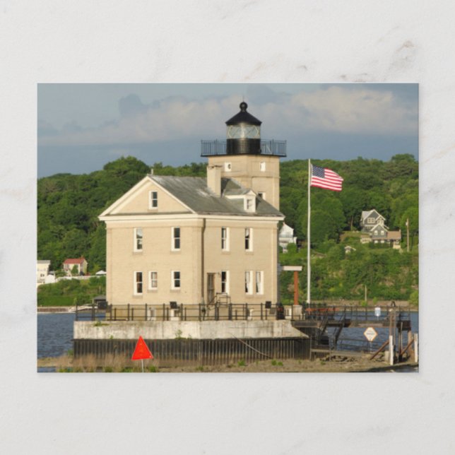 USA, New York, Kingston, Hudson River. Rondout Postkarte (Vorderseite)