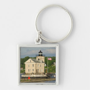 USA, New York, Kingston, Hudson River. Rondout Schlüsselanhänger