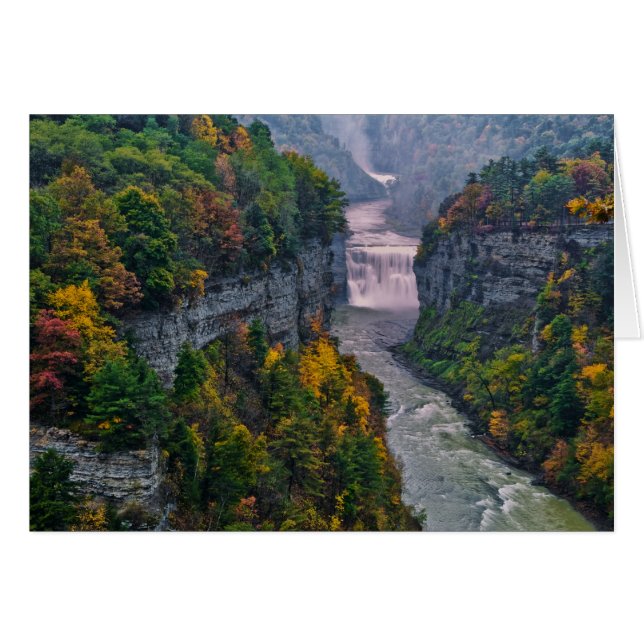USA, New York, Letchworth Staat Park. Fluss und (Vorderseite (Horizontal))