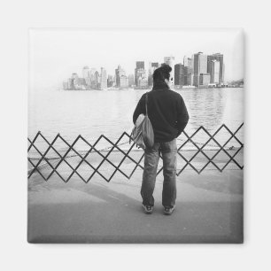 USA, NEW YORK: New York City an Bord der Staten Magnet